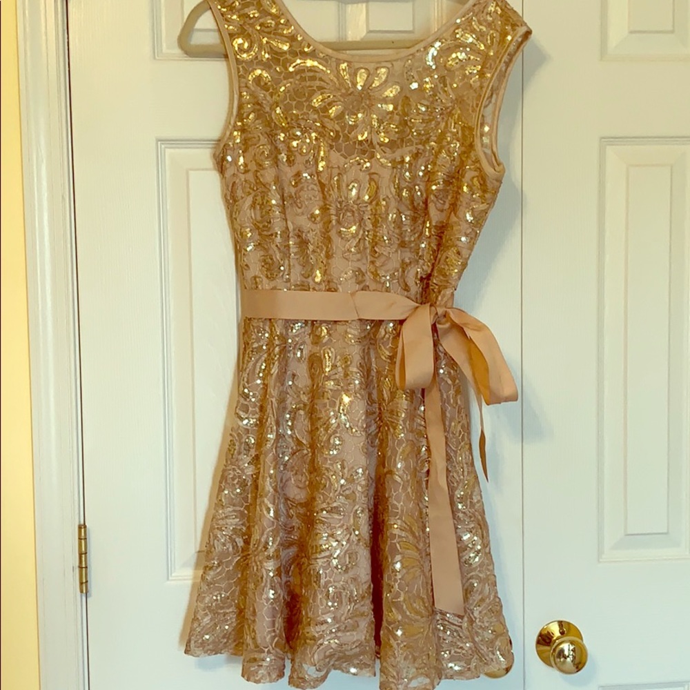 Sequins and Lace cocktail dress